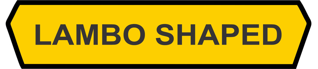 LAMBO SHAPE (CLICK FOR SIZE OPTIONS) (10 PACK)
