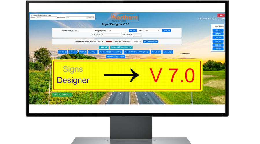 Signs Designer Licence Key (6 Month)