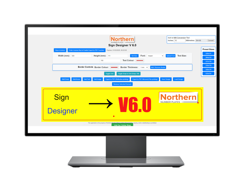 Sign Designer Licence Key (12 Month)