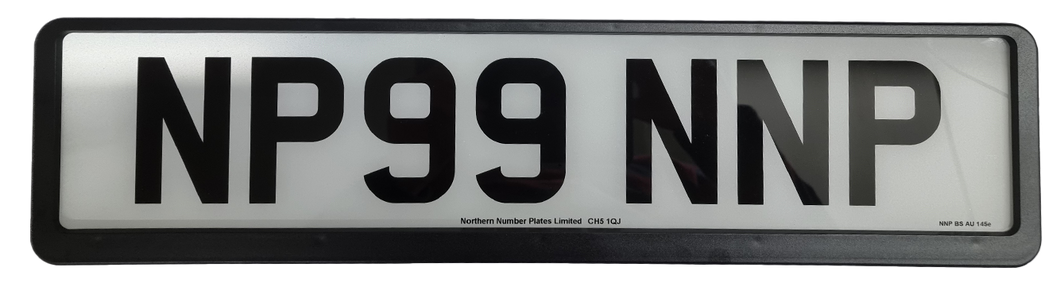 Black Number Plate Surround