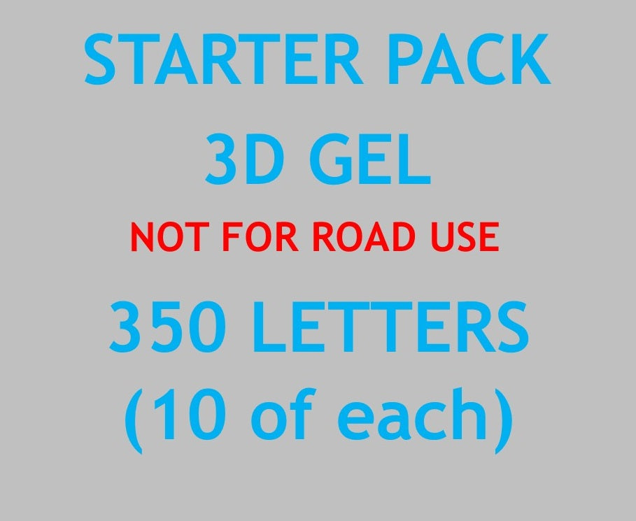 3D GEL STARTER PACK (NOT FOR ROAD USE)