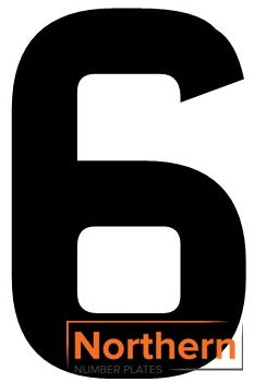 '6' 4D ACRYLIC NUMBER PLATE LETTER (10 PACK)