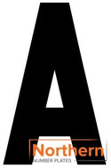 'A' 4D ACRYLIC NUMBER PLATE LETTER (10 PACK)