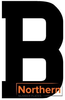 'B' 4D ACRYLIC NUMBER PLATE LETTER (10 PACK)