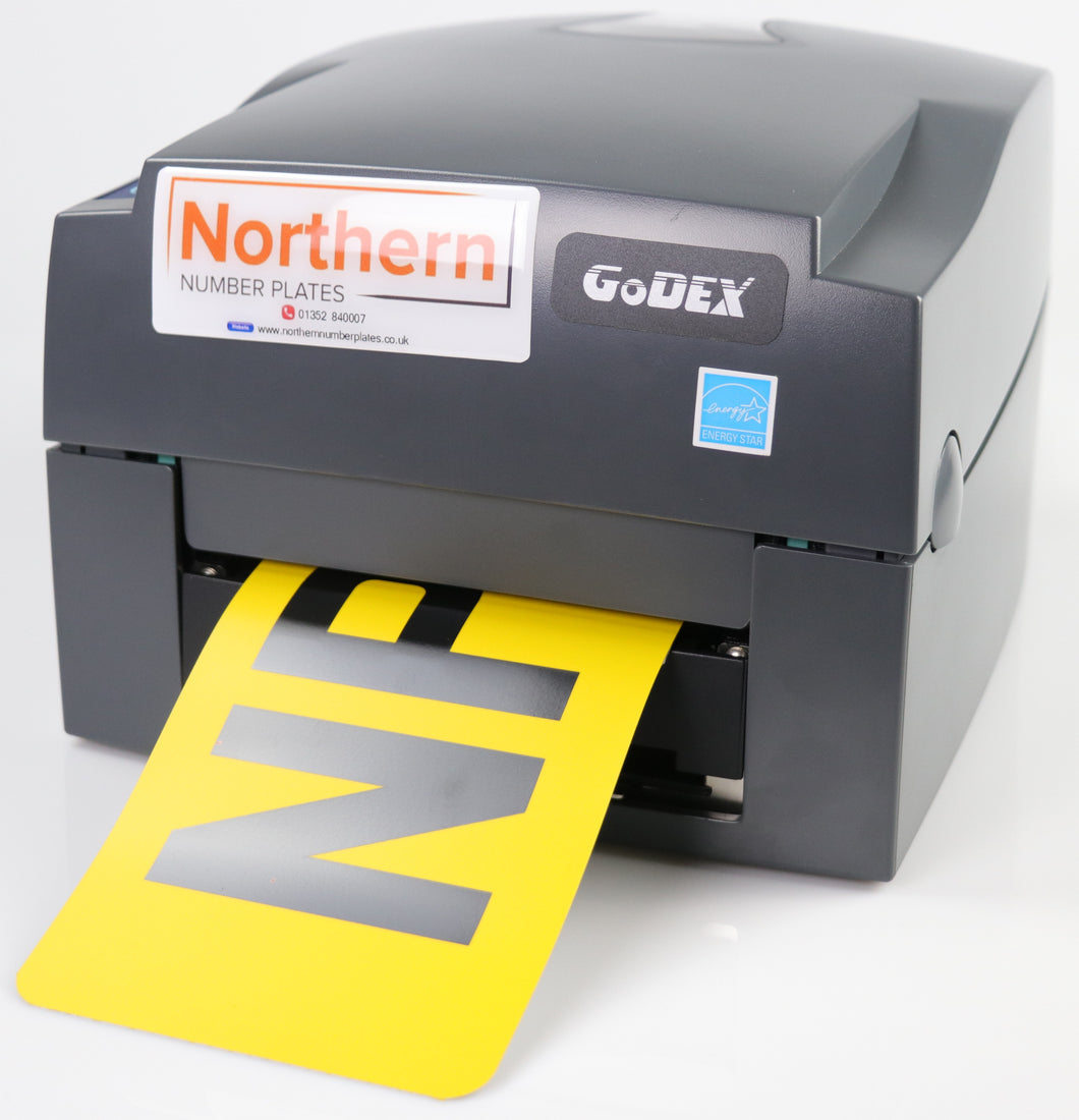 GODEX 4 INCH THERMAL PRINTER FOR STANDARD OBLONG NUMBER PLATES