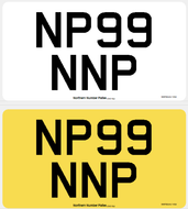 READY MADE NUMBER PLATES STANDARD IMPORT SET