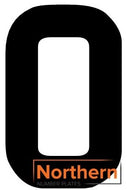 'O' 4D ACRYLIC NUMBER PLATE LETTER (10 PACK)
