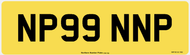 READY MADE NUMBER PLATE OVERSIZE REAR