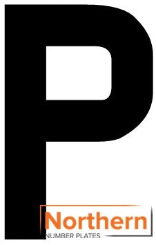 'P' 4D ACRYLIC NUMBER PLATE LETTER (10 PACK)